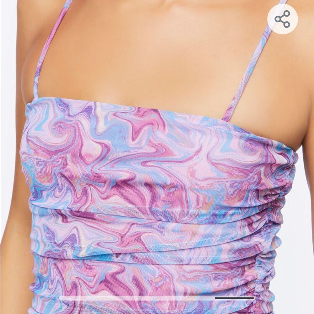 MARBLE PRINT BODYCON DRESS 💜💙💕NWT - Picture 6 of 6